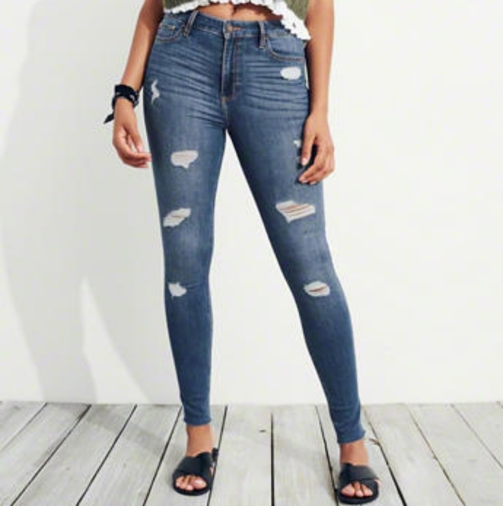 Hollister Jeans Size 0R High Rise Super Skinny NWT